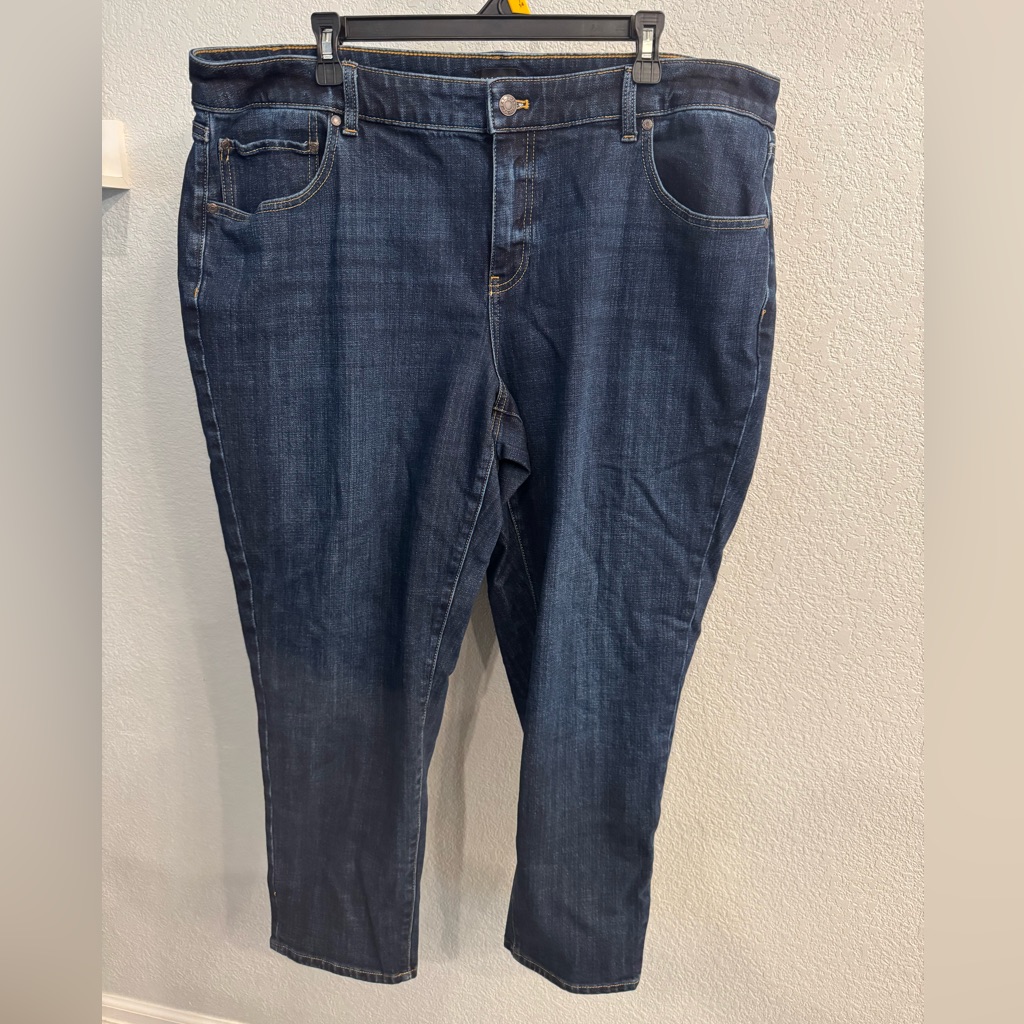 Talbots Dark Blue Relaxed Lean Jeans